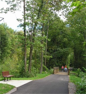Logansport, IN: River Bluff Trail Downtown