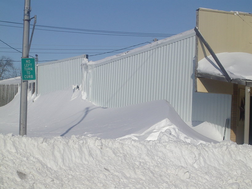 De Smet, SD: snow down town 3/3/2007