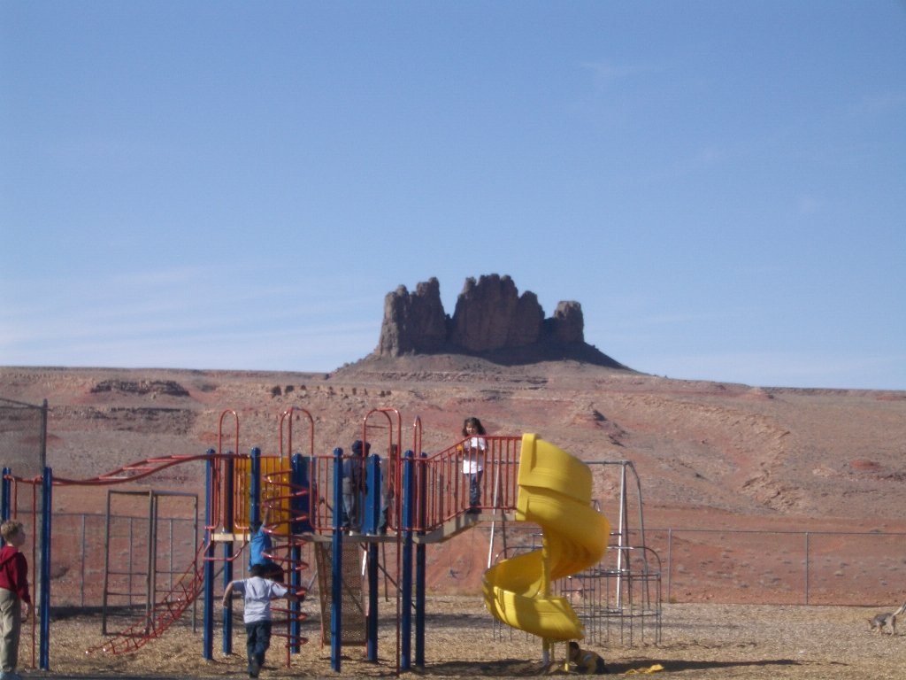 Mexican Hat, UT: Playground at Mexican Hat Elementary School