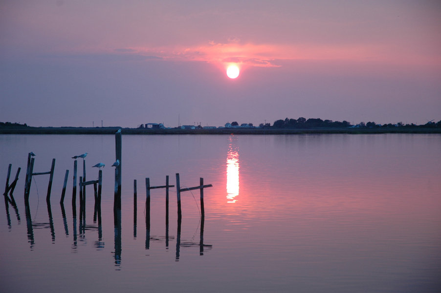Smith Island, MD: Sunset from the Inn of Silent Music
