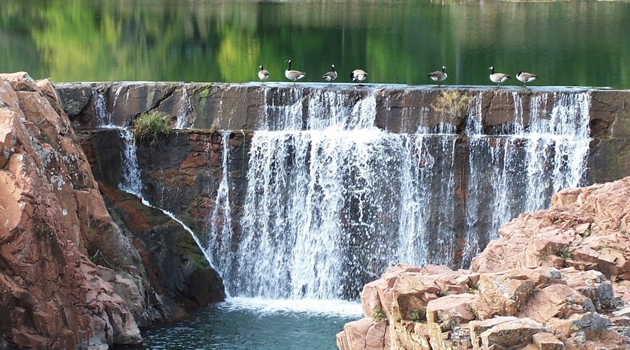 Medicine Park, OK Falls at Godola Lake photo, picture, image