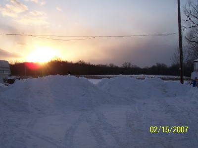 West Farmington, OH: Sunset After a Snow Storm