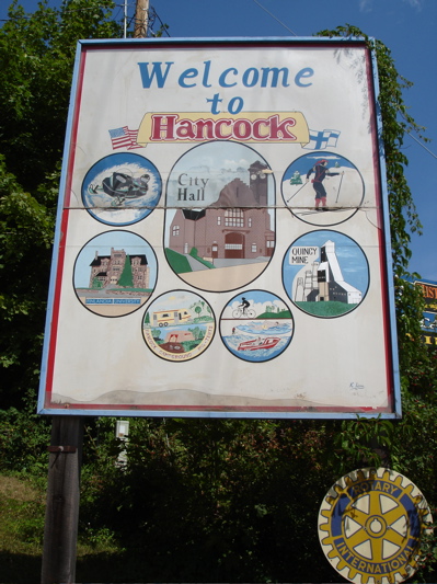 Hancock, MI: Hancock City Sign