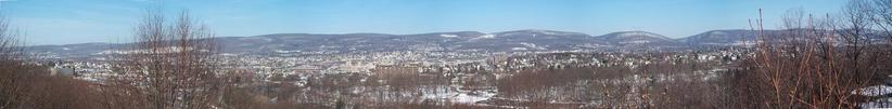 Scranton, PA: Panomic View from Vista Point off of Highway 307 approaching Scranton