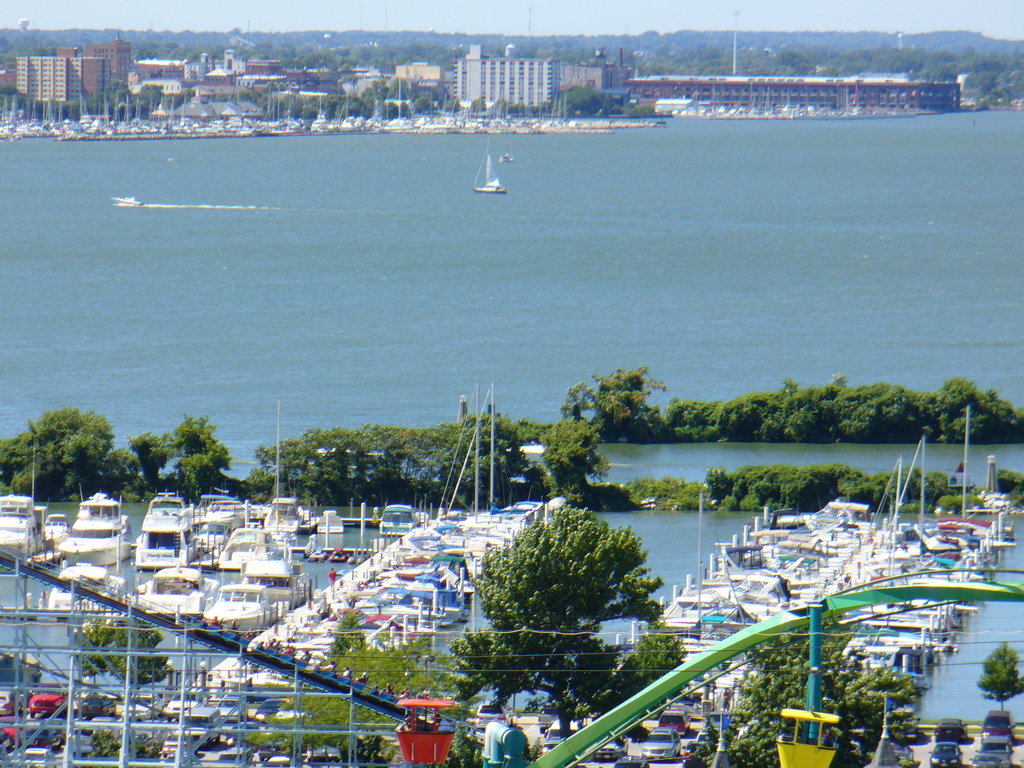 Sandusky, OH: View of Sandusky from Cedar Point