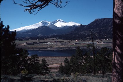 Estes Park, CO: The View of Longs Peak from Sombrerro Ranch- Estes Park Colorado