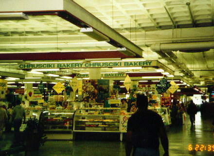Buffalo, NY: interior of Broadway Market on east side