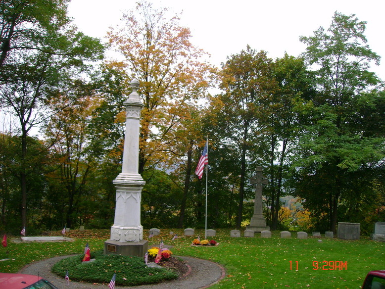 Ithaca, NY: Firemen's Monument in the Ithaca City Cemetery