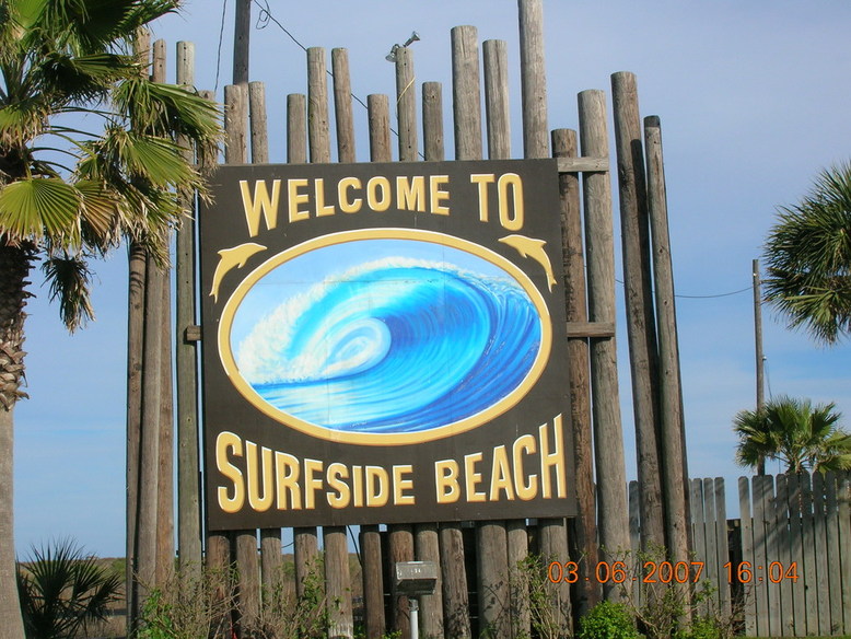 Surfside Beach, TX: Surfside Beach Sign