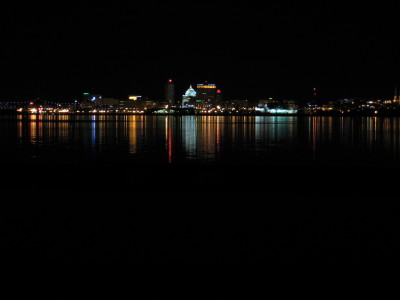 Peoria, IL: Night reflection