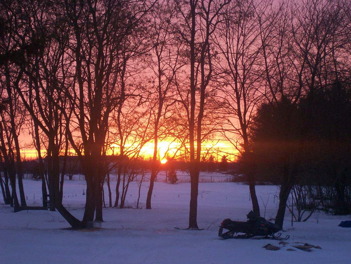 Memphis, MI: BEAUTIFUL SUNSET FROM OUR BACKYARD IN MEMPHIS