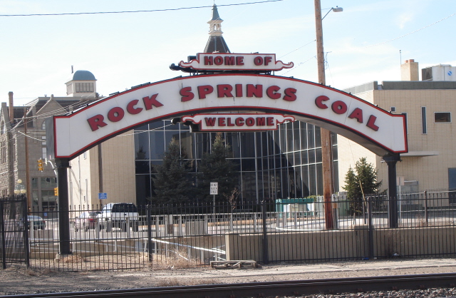 Rock Springs, WY: The famous sign in Rock Springs, Wyoming