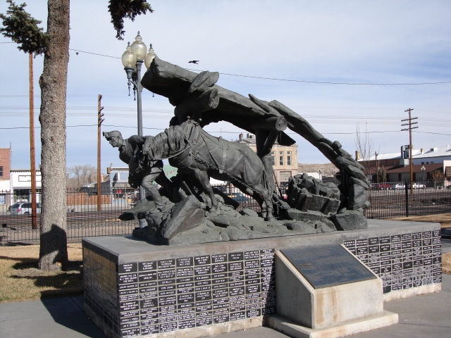 Rock Springs, WY: Statue in Rock Springs, Wyoming