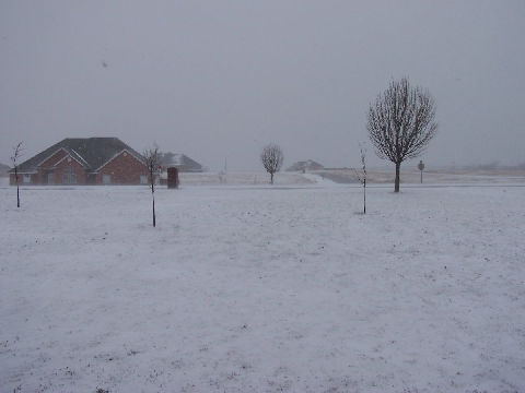 Blanchard, OK: Blanchard, Oklahoma Snow Day Dec 2006