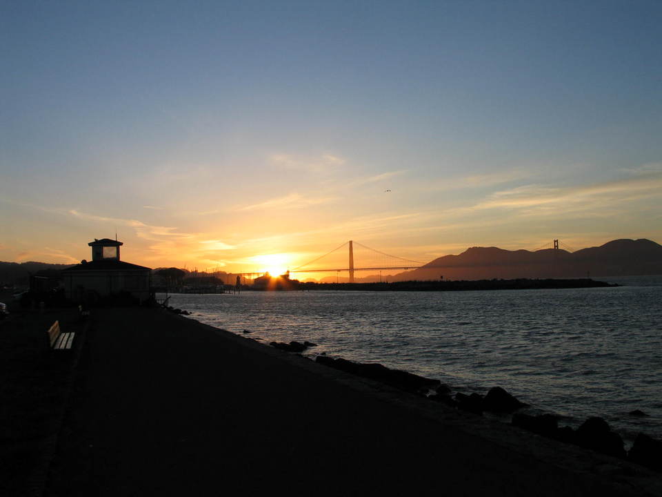 San Francisco, CA: The Golden Gate at Sunset