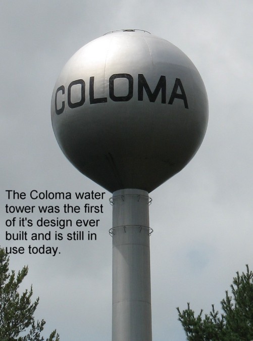 Coloma, WI: Coloma Water Tower