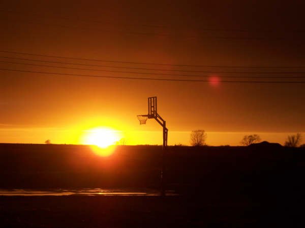Holyrood, KS: Sunset Outside Holyrood
