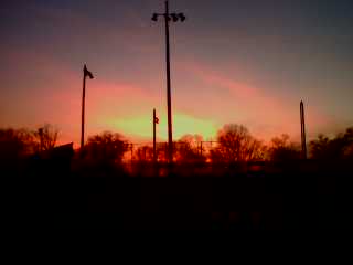 Cedartown, GA: Northwest park at sunset