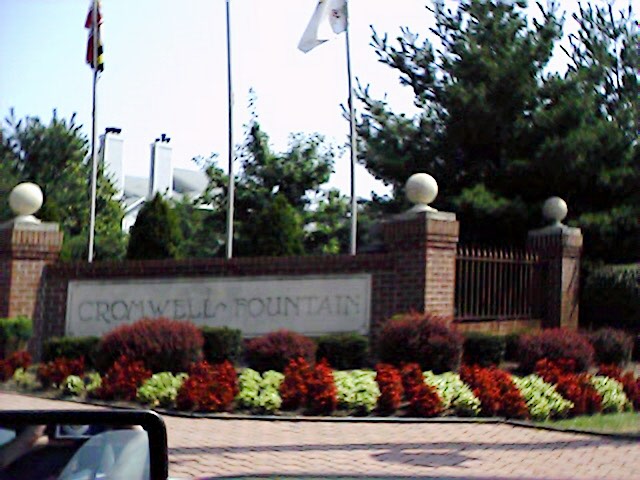 Glen Burnie, MD: Entrance to Cromwell Fountain Condos/Townhouses
