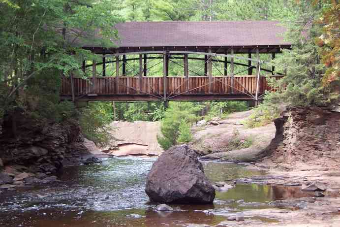 Superior, WI: Horton Bridge At Amnicon Falls State Park