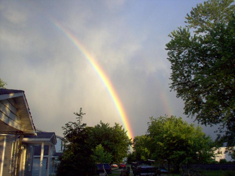 Nitro, WV: rainbow over Nitro