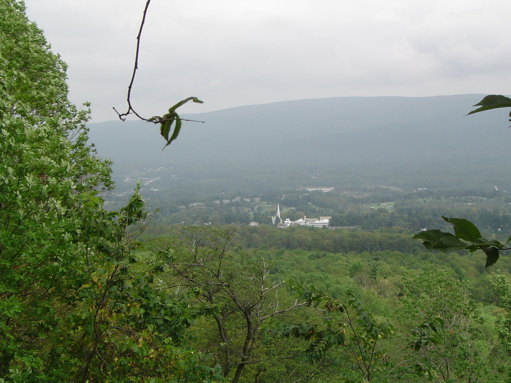 Manchester, VT: View of Manchester from lookout point on Equinox mountain