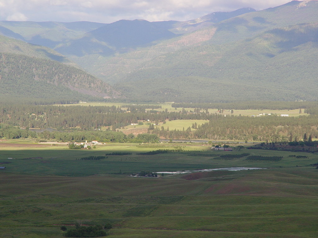 Plains, MT Overlooking Plains Valley photo, picture, image (Montana