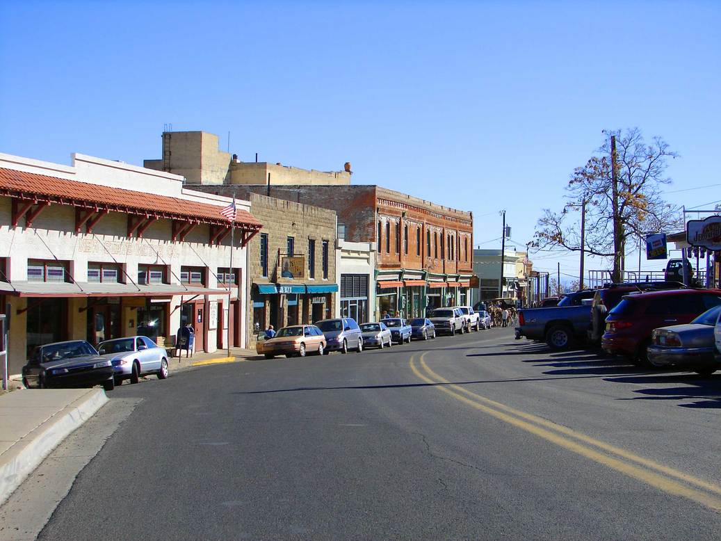 Jerome, AZ: View of the main street in Jerome, AZ