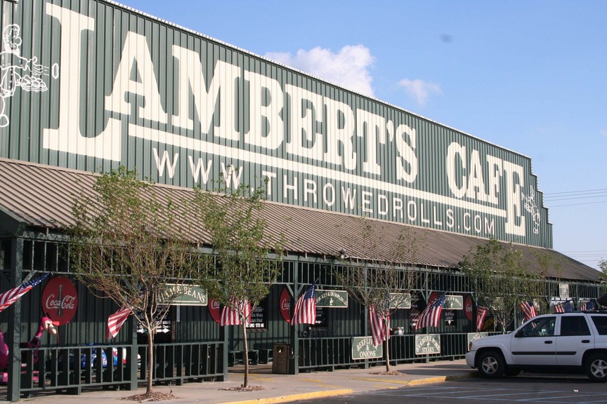 Foley, AL: Lambert's Cafe, home of the "throwed rolls," is nationally famous and a favorite spot with the locals, too.
