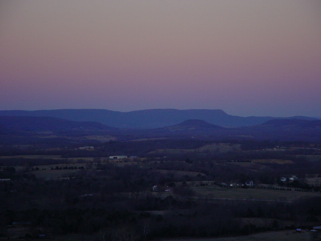 Marshall, AR: View from atop Marshall Mountain