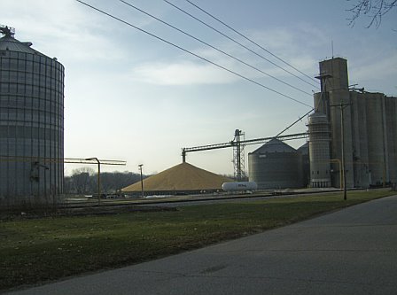 Kellogg, IA: grain elevator by down town