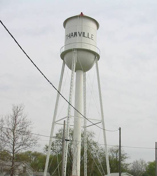 Thawville, IL: Thawville watertower