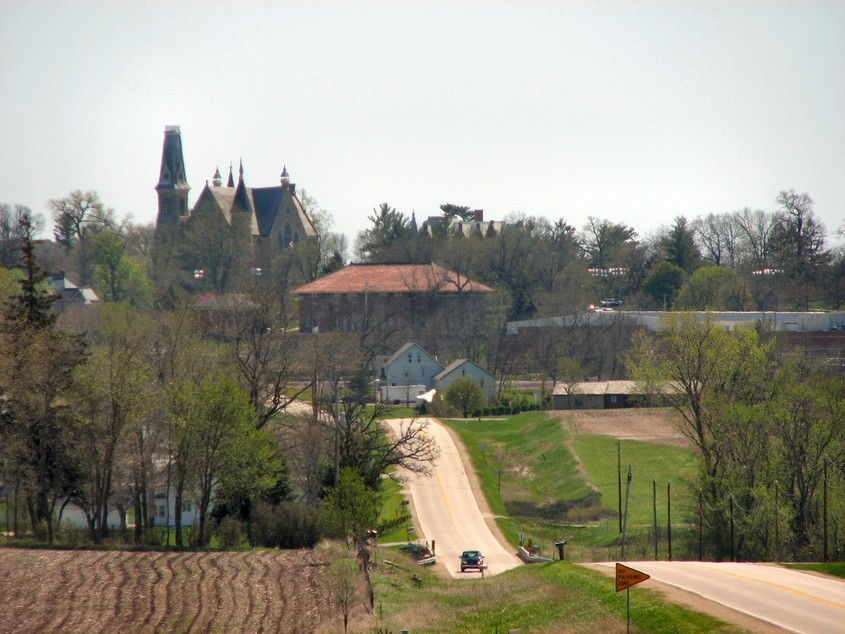 Mount Vernon, IA: From a distance (Most buildings visible are from Cornell College)