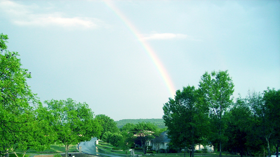 Pecan Plantation, TX: Rainbow in Pecan Plantation on Ravenswood rd