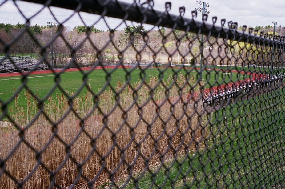 Burlington, MA: High School track - fenced in