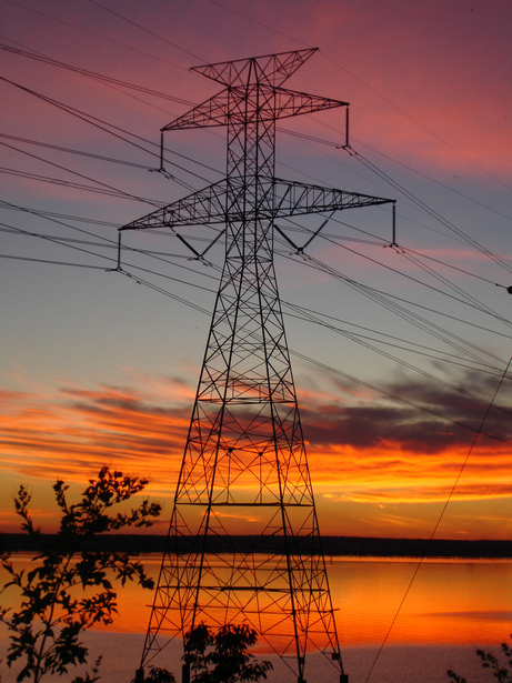 Jewett, TX: Powerlines at Lake Limestone Campground and Marina