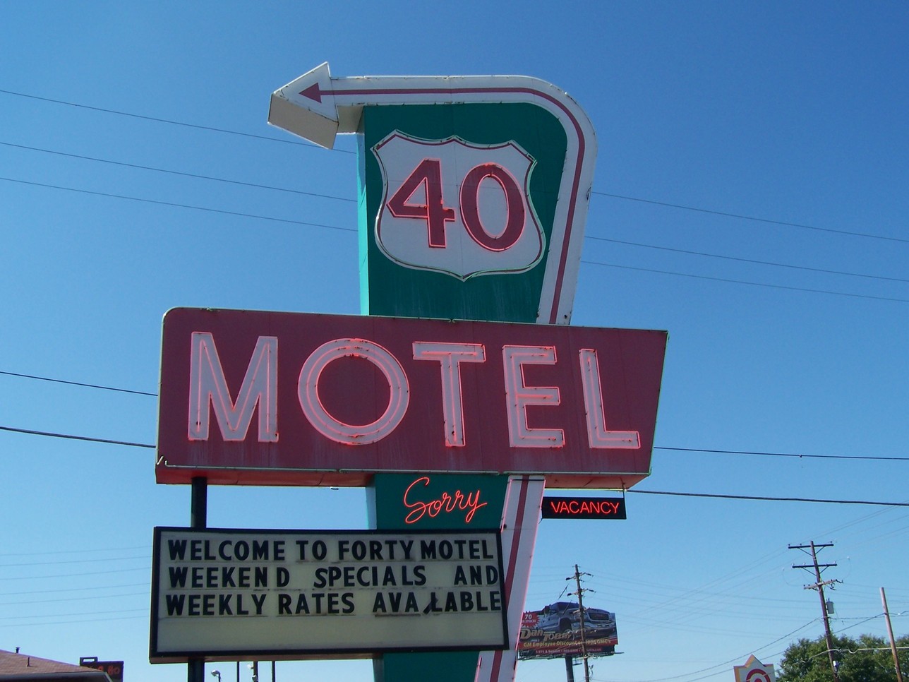 Columbus, OH: Great Old 40 Motel Sign, Columbus, OH