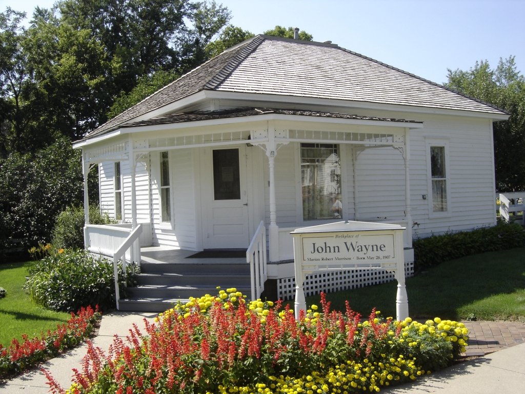 Winterset, IA: Birthplace of John Wayne (born Marion Morrison)