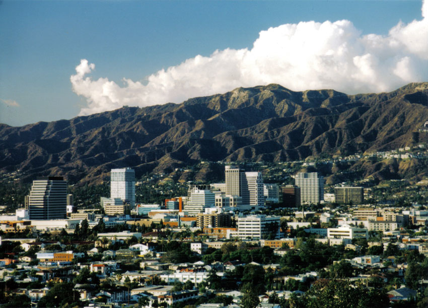 Glendale, CA : Center of Glendale from distance photo, picture, image ...