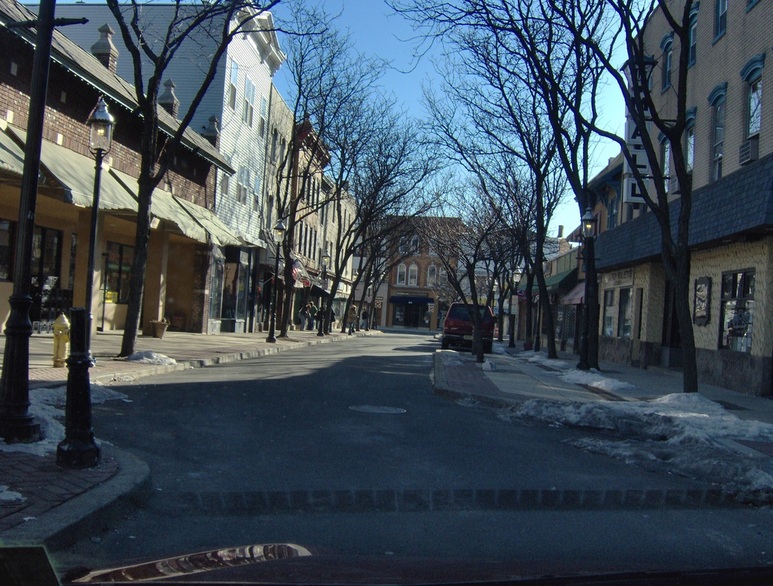 Rahway, NJ: cherry street in winter