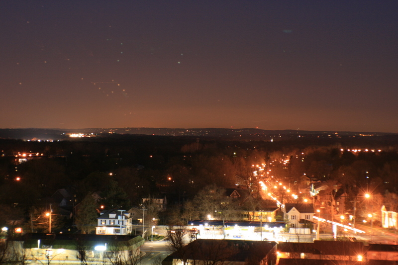 Riverdale, NJ: Riverdale at Night as seen from Federal Hll