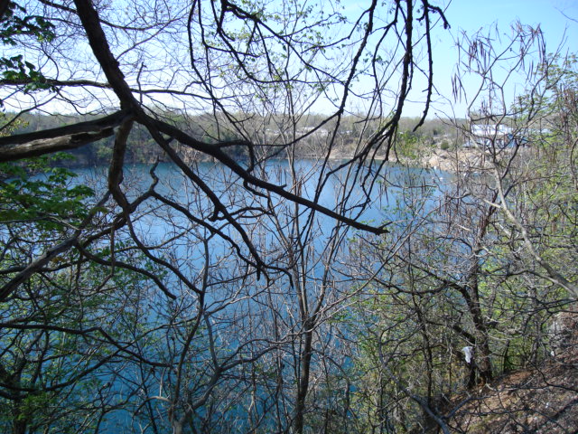 Oronogo, MO: "Blue Hole" Filled in Waring Circle Mine