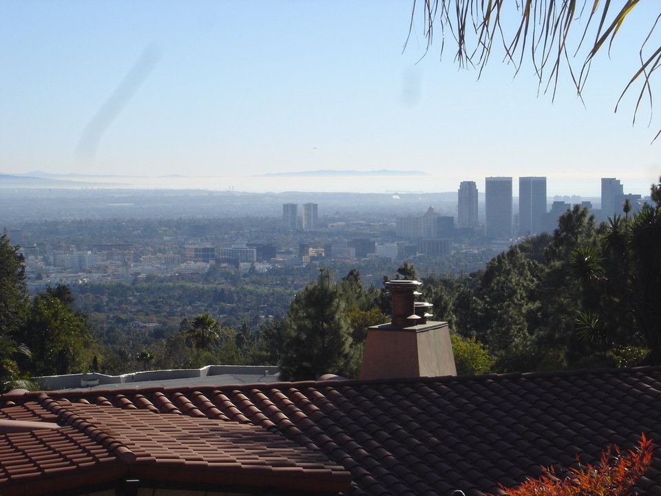 Beverly Hills, CA: View of West L.A. & Century City from Trousdale Estates in BH.