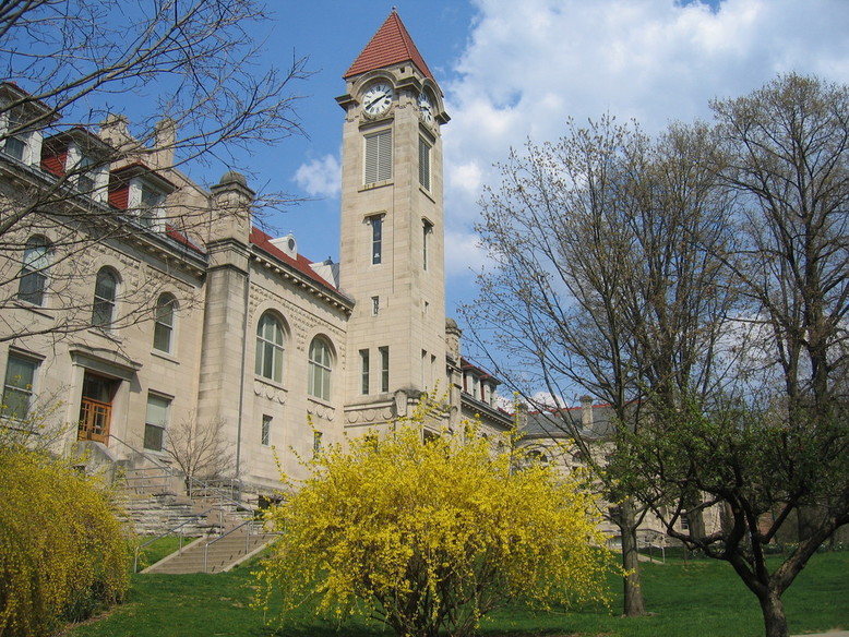 Bloomington, IN: Bloomington, IN, Student Building in Spring