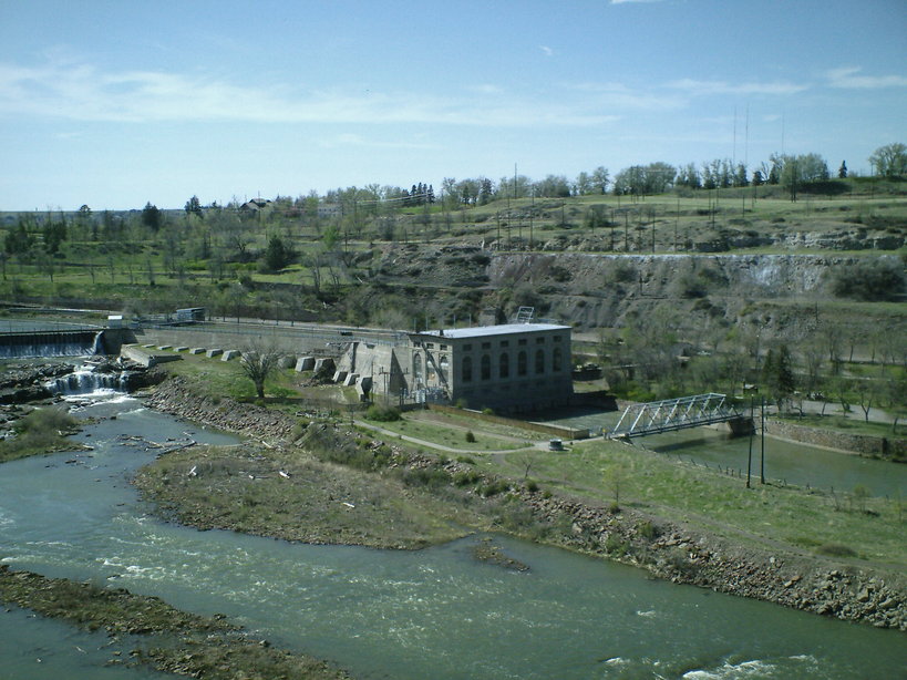 Great Falls, MT: the dam on the missouri river in great falls