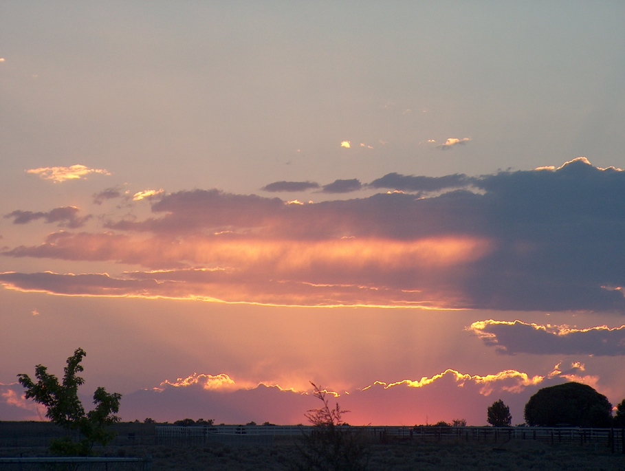 Pueblo West, CO: Sunset from Rolling Prairie Drive