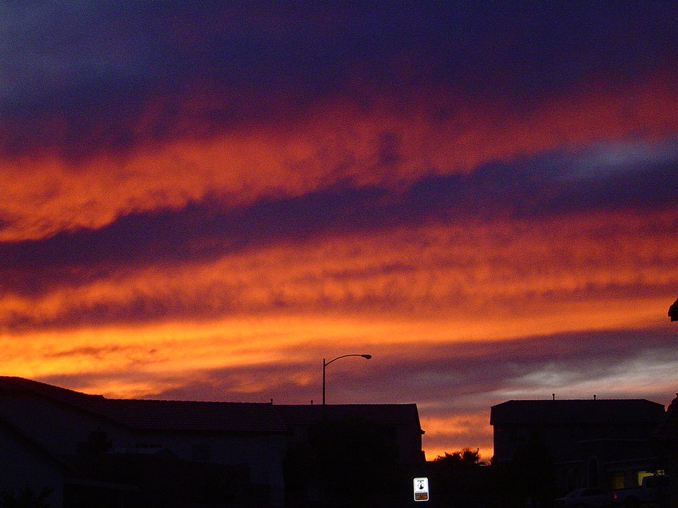 North Las Vegas, NV: Sunset in the evening in North Las Vegas