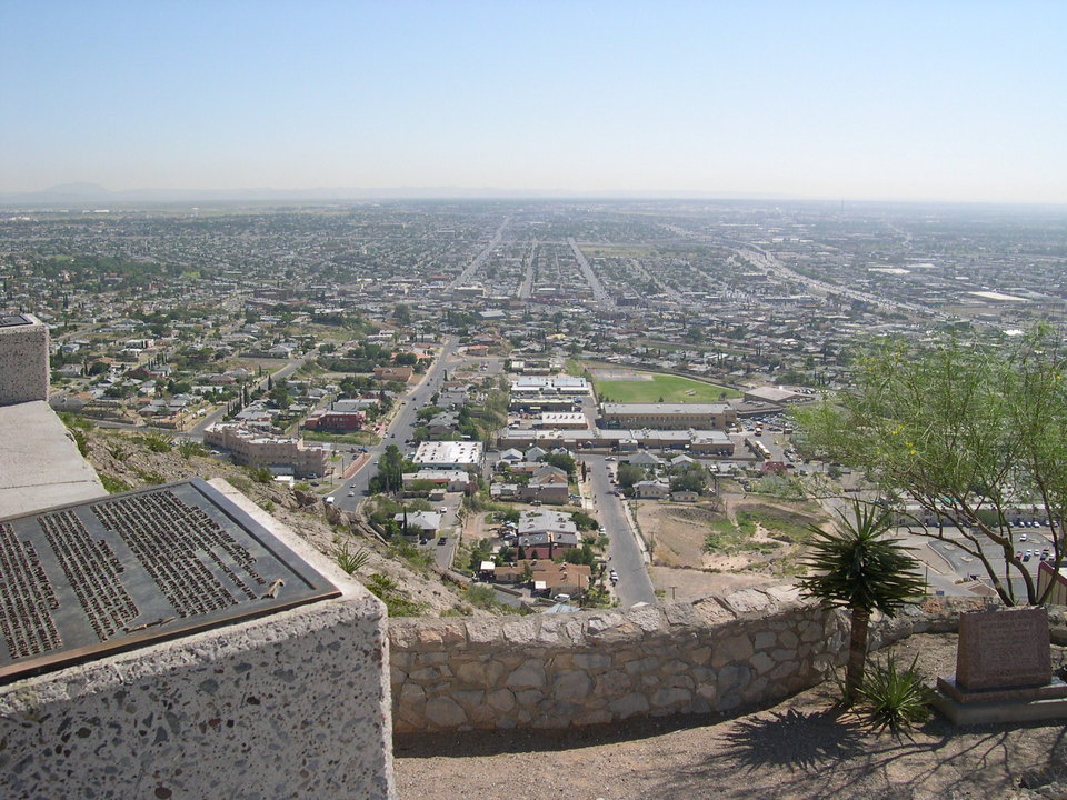El Paso, TX: Arial View of El Paso