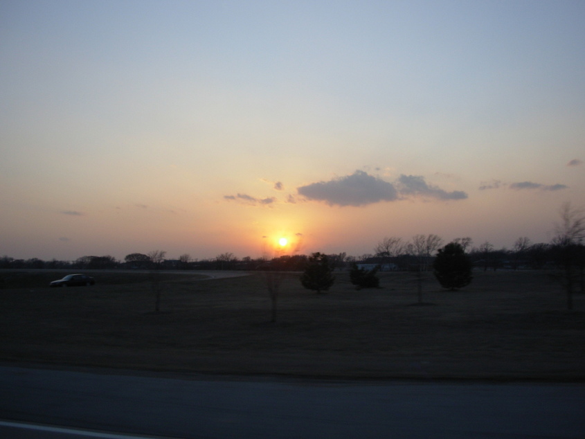 Dewey, OK: Sunset off of Highway 75