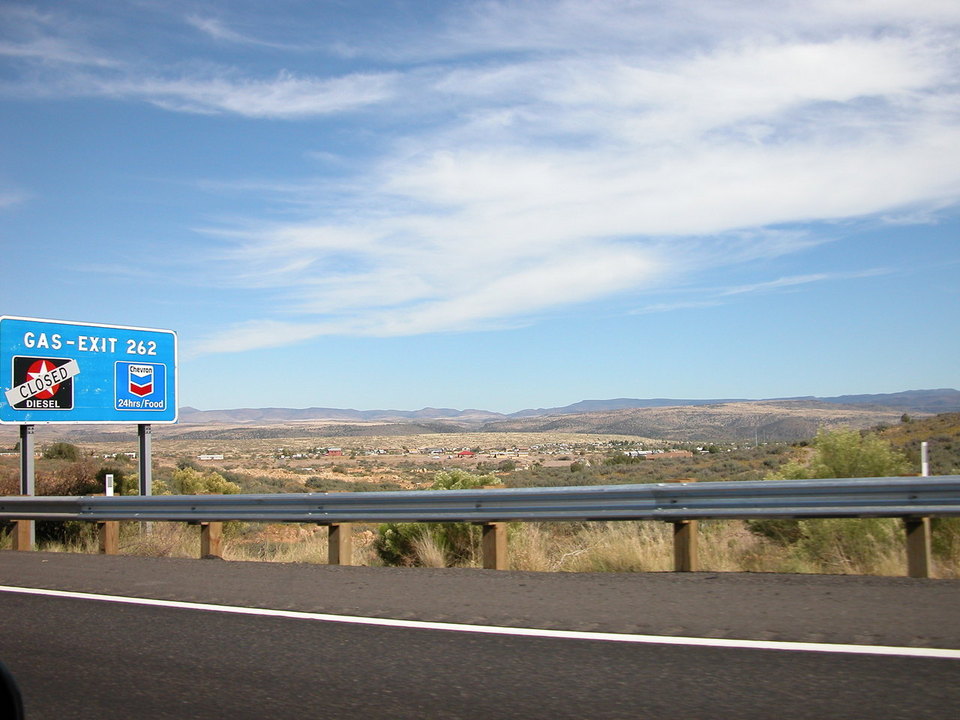 Cordes Lakes, AZ: view of cordes lakes from i-17